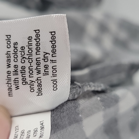 Lane Bryant Gray Checkered Button-Up Shirt - Picture 15 of 15